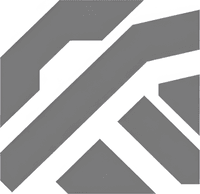 Минималистичный абстрактный логотип компании Renault-Online в серых тонах на белом фоне