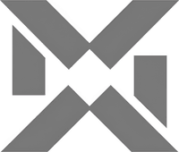 Минималистичный абстрактный логотип компании Renault-Online в серых тонах на белом фоне