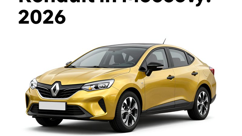 Современная иллюстрация к статье о выгодной покупке нового автомобиля Renault в Москве 2026 года